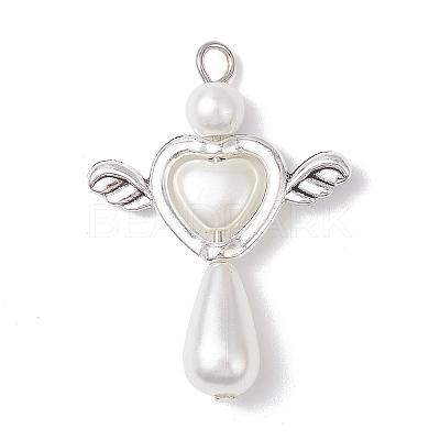 Acrylic & Tibetan Style Alloy Pendants PALLOY-JF04329-1