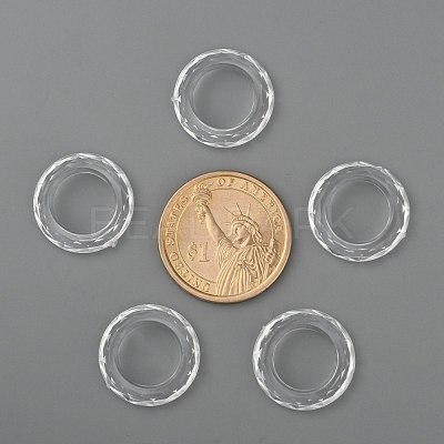 Transparent Acrylic Beads X-PL671Y-1-1