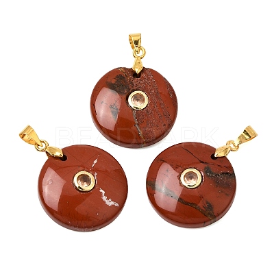 Natural Red Jasper Pendants GG-CBA260E-03G-15-1