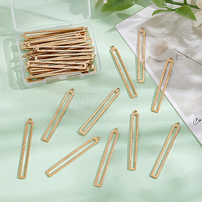 40Pcs Brass Big Pendants KK-WR0001-89-1
