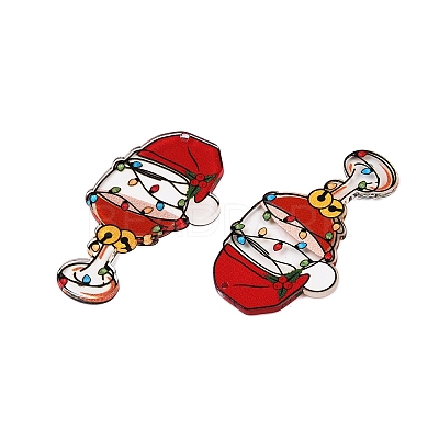 Christmas Theme Printing Acrylic Pendants BACR-N002-01I-1