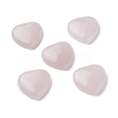 Natural Rose Quartz Cabochons G-P021-14-1
