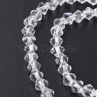 Transparent Glass Beads Strands EGLA-A039-T4mm-D13-1