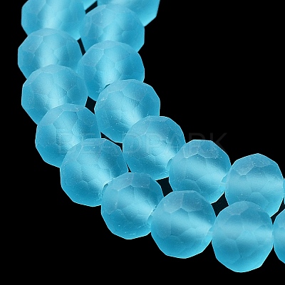 Transparent Glass Beads Strands EGLA-A034-T6mm-MD08-1