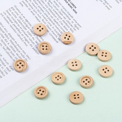Natural Round 4 Hole Buttons NNA0VFH-1