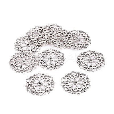 Tibetan Style Filigree Joiners Links X-TIBE-A11623-AS-LF-1