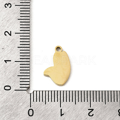 304 Stainless Steel Enamel Charms STAS-I335-03G-03-1
