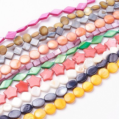 Natural Freshwater Shell Beads Strands BSHE-L036-41M-1