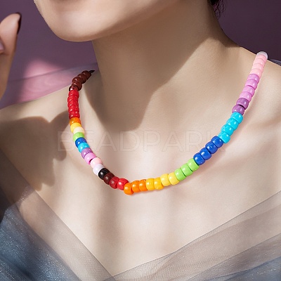 1200Pcs 2 Style 3 Colors Mixed Effect Acrylic European Beads OACR-SZ0001-28-1
