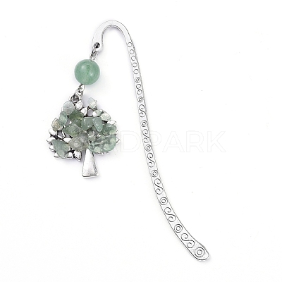 Tibetan Style Alloy Bookmarks AJEW-JK00158-04-1