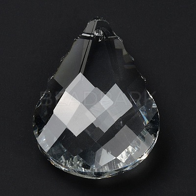 Transparent Glass Pendants GLAA-R223-03E-1