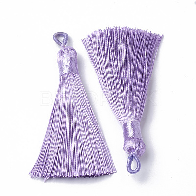 Polyester Tassel Big Pendants Decoration AJEW-S059-14-1
