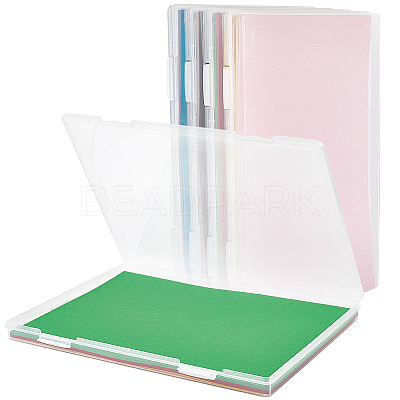 Transparent Plastic Packaging Boxes with Hinged Lid AJEW-WH20060-89-1