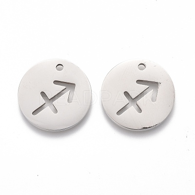 Tarnish Resistant 201 Stainless Steel Pendants STAS-Z001-B-12P-1