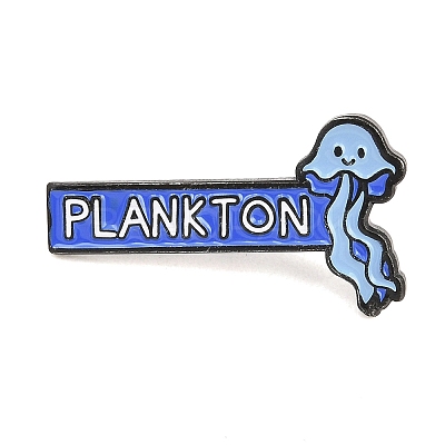 Ocean Theme Plankton Alloy Enamel Pins JEWB-G045-04EB-02-1