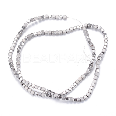 PVD Vacuum Plating Electroplate Non-magnetic Synthetic Hematite Bead Strands X-G-Q467-11A-1