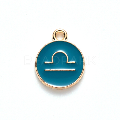 Alloy Enamel Pendants ENAM-S124-01B-05K-1
