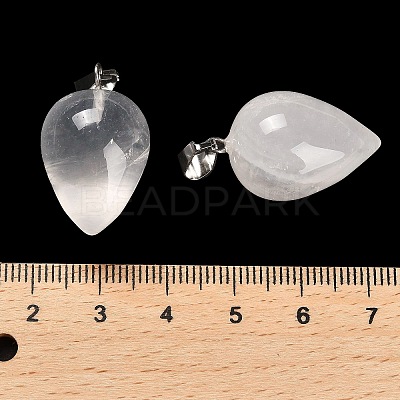 Natural Quartz Crystal Pendants G-M424-02P-08-1