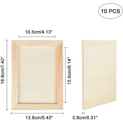 Wooden Painting Frames TOOL-WH0118-18-1