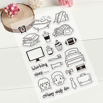 Acrylic Stamps DIY-GL0001-27-1