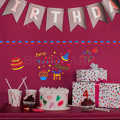 Happybirthday Stencil Happy Birthday Theme DIY Painting Template