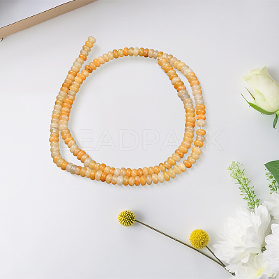 1 Strand Natural Topaz Jade Beads Strands G-PA0002-09-1