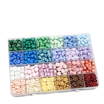 24 Colors Wax Granule Set PW-WGFD124-01-1