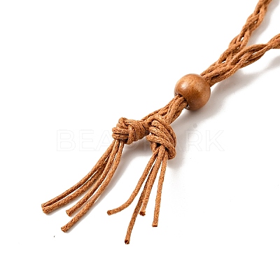 Braided Wax Rope Cord Macrame Pouch Necklace Making NJEW-J007-06-1
