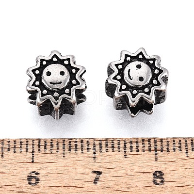 304 Stainless Steel European Style Large Hole Beads STAS-T072-114AS-1