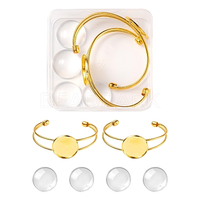 DIY Blank Dome Bangle Making Kit DIY-FS0003-50G-1