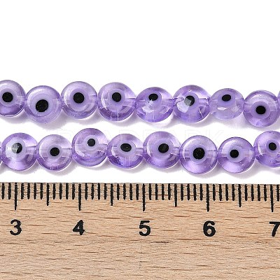 Handmade Evil Eye Lampwork Beads Strands LAMP-G164-10A-02-1