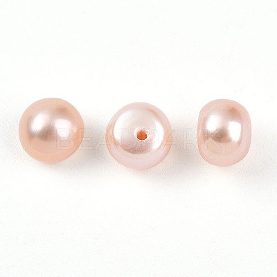 Grade 3A Natural Cultured Freshwater Pearl Beads PEAR-N018-3A-6065B-1