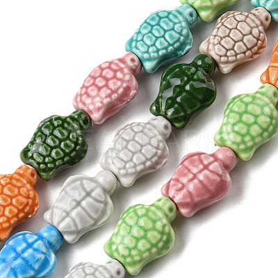 Handmade Porcelain Beads Strands PORC-R140-01-1