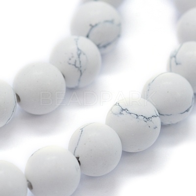 Synthetic Turquoise Beads Strands G-P387-02-8mm-1