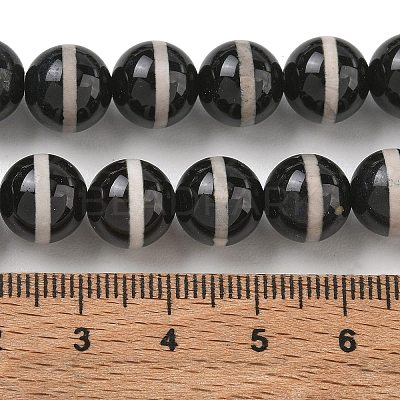 Tibetan Style dZi Beads Strands GG-CBA3DA1-02-1