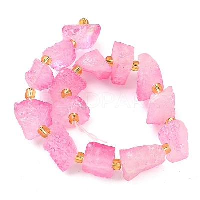 Raw Rough Natural Quartz Crystal Beads Strands G-Z131-J01-11-1