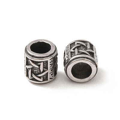 316 Surgical Stainless Steel European Beads SA-CBA7555-01AS-07-1