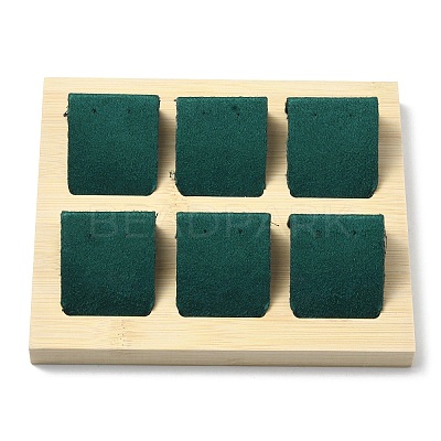 6-Slot Rectangle Wood Earring Display Stands LS-EDIS-R027-04D-1