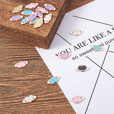 Alloy Enamel Pendants PALLOY-CJ0001-05-1