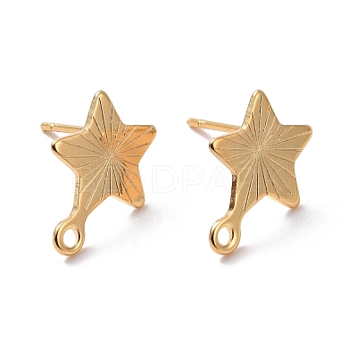 201 Stainless Steel Stud Earring Findings X-STAS-K241-10G-1