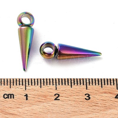Ion Plating(IP)  201 Stainless Steel Pendants STAS-M323-28RC-1-1