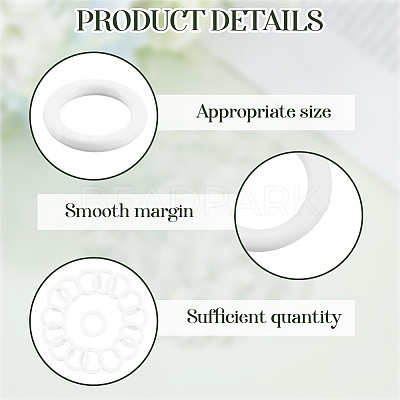 100Pcs Plastic Linking Rings KY-CN0001-01B-1