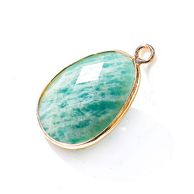 Natural Amazonite Pendants PW-WG32281-03-1