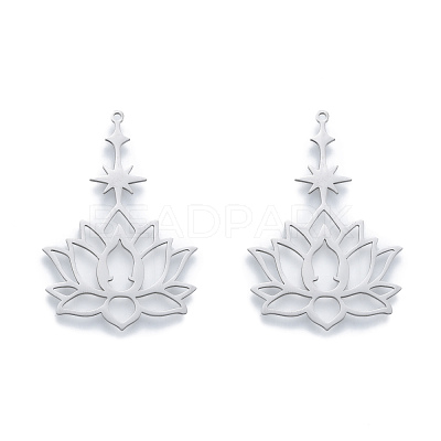 Non-Tarnish 201 Stainless Steel Pendants STAS-N090-LA909-1-1