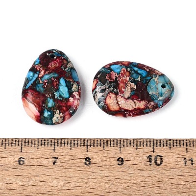 Dyed Natural Imperial Jasper Pendants G-Q601-08F-1
