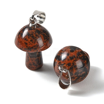 Natural Mahogany Obsidian Pendants GG-CBAA0EE-05P-02-1