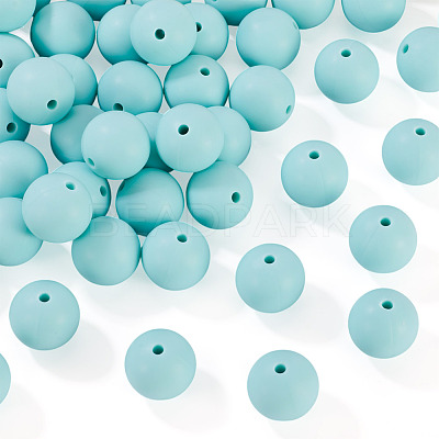 50Pcs Food Grade Eco-Friendly Silicone Beads SIL-TA0002-89J-1