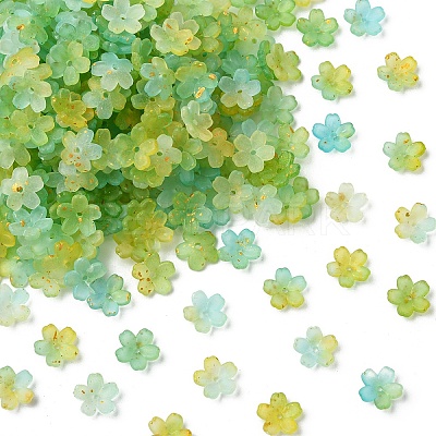 93G Frosted Acrylic Bead Caps FACR-YW0001-10A-1
