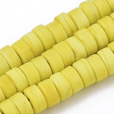 Handmade Frosted Lampwork Beads Strands LAMP-T007-11K-1
