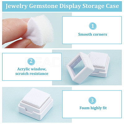 70Pcs ABS Plastic Jewelry Gift Boxes CON-WH0088-88A-01-1